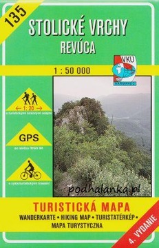 Stolicke Vrchy Revuca 135 mapa VKU Harmanec