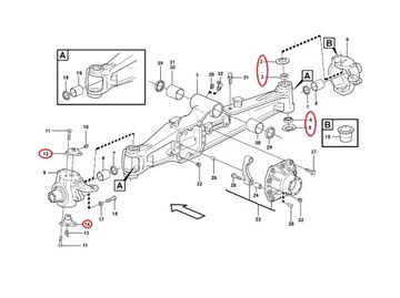 FIAT ALLIS CARRARO Комплект пальцев поворотного кулака