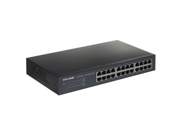 Коммутатор 24 гигабитных сетевых порта TP-LINK SG1024D 24x1GbE НАСТОЛЬНЫЙ / МОНТАЖ В СТОЙКУ