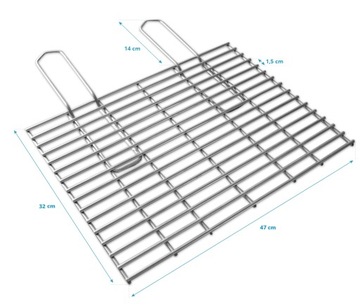 Решетка-гриль для коптильни из нержавеющей стали 47x32 см RO