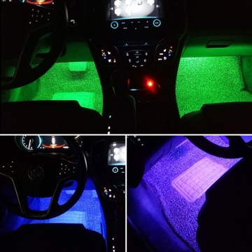 ОСВЕЩЕНИЕ КАБИНЫ 4x9 RGB МУЗЫКАЛЬНЫЙ ЗВУКОВОЙ ДАТЧИК