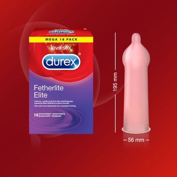 Презервативы DUREX Fetherlite Elite 54 шт. НАБОР