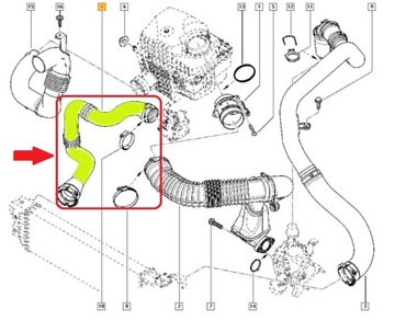 ШЛАНГ ТУРБОИНТЕРКУЛЕРА NISSAN NV400 2.3 DCi