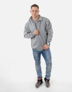 Duża Bluza Sportowa Dresowa Męska Bawełniana Rozsuwana Rozpinana 2316-4 4XL