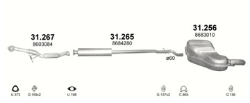 фото thumb №6, Гаситель средний volvo s60 v70 31.265