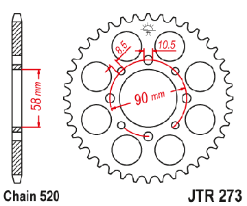 Комплект привода Honda VT 125 SHADOW Su Усиленный.