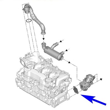 Zaślepka EGR Ford Citroen Peugeot 1.6 TDCi HDI