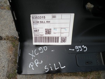 фото thumb №6, Volvo xc90 15-19 накладка поріг правий 31395993