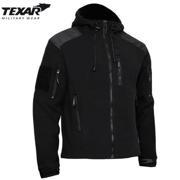 TEXAR HUSKY ТАКТИЧЕСКАЯ ФЛИСОВАЯ ТОЛСТАЯ 360г ЧЕРНАЯ ФЛИСОВАЯ КУРТКА 4XL