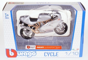 DUCATI SUPERSPORT 900FE МЕТАЛЛ МОДЕЛЬ BBURAGO 1:18