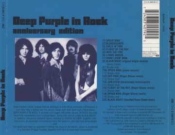 Deep Purple In Rock ЮБИЛЕЙНОЕ ИЗДАНИЕ, 1 КОМПАКТНЫЙ ДИСК, БОНУС