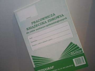 Pracownicza ksiązeczka zdrowia A6 sanepidowska