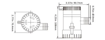 Трюмный насос SEAFLO 12V 750GPH