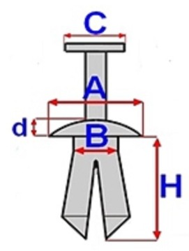 фото thumb №3, Клипса подкрылок toyota corolla verso prius hiace