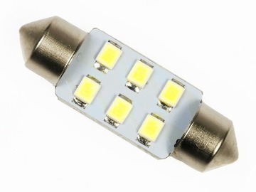 6x светодиодных трубчатых ламп C5W C10W SMD, трубка 31 мм