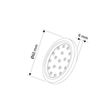 Oprawa LED ORBIT 3W 12V biały ciepły CZARNA