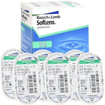 SOFLENS 38 / ДИАМЕТР 14 мм / BC 8,7 Ежемесячные линзы