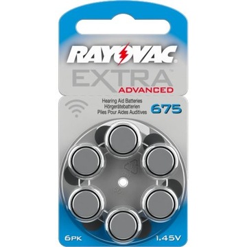 30x RAYOVAC 675 PR44 1,45 В СЛУХОВАЯ БАТАРЕЯ