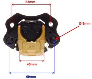 ТОРМОЗНОЙ СУППОРТ ПЕРЕДНИЙ QUAD ATV 200 ATV 110 ПРАВЫЙ