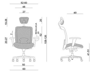 Fotel Expander Unique obrotowy biurowy ergonomiczny Spełnia nowe normy BHP