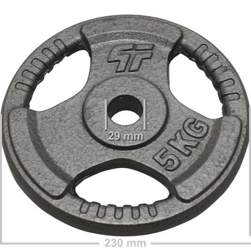 Platinum Fitness Set 45 кг чугун -соединение 29 мм рулевое колесо Hammertone