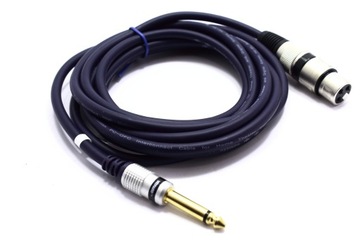 KABEL MIKROFONOWY JACK 6,3 MONO GNIAZDO XLR 5M