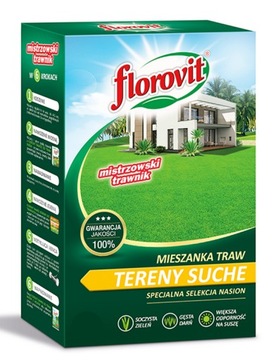 FLOROVIT MIESZANKA TRAW NA TERENY SUCHE 0,9KG KARTON