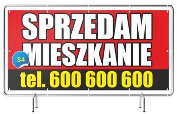 Solidny Baner 2x1m Sprzedam DOM/Działkę/Mieszkanie