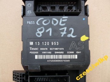 Коробка модуль bcm opel vectra c signum as фото №1