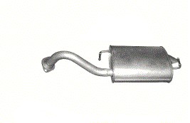 Глушитель конечный toyota corolla poj. 1,4-1,6 04-06r. фото №1