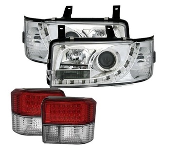 Лампи dayline vw t4 хром daylight + задні led фото №1