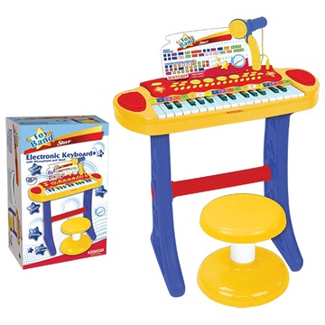 Bontempi орган электронные keyboard+ микрофон+ табурет 133242, фото