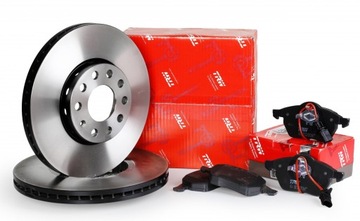 Disks pads trw front vw passat b6, b7, cc 312mm, фото