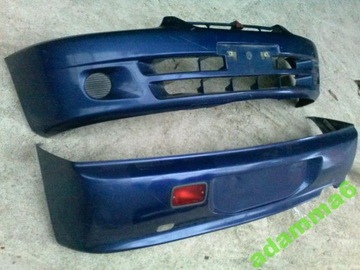 Mitsubishi colt restyling 00 - 03 rear bumper back, фото