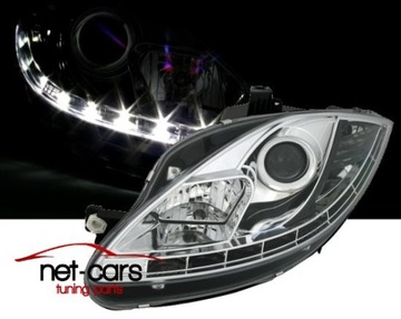 Headlights seat leon 5p toledo dayline led backlight c, фото