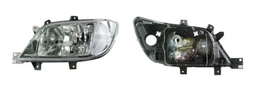 Headlight mercedes sprinter cdi 00-06 h7+ h3+ h7 left/ right, фото