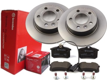 Disks+ pads brembo ass vw sharan 268mm, фото