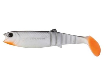 Savage gear cannibal shad - белый and black черный 12, 5cm, фото
