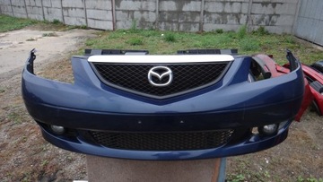 Бампер передний mazda mpv 2004 противотуманные фары решетка решетки, фото