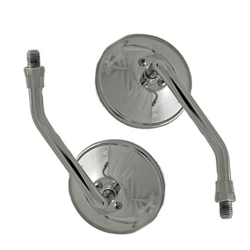 Mirrors pair metal chrome kawasaki vulcan chopper, фото