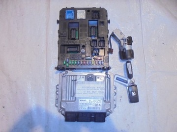 3008 1.6 hdi ignition kit computer 9665674480, фото