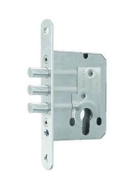 Mortise lock gerda zw 500 galvanized silvery, фото