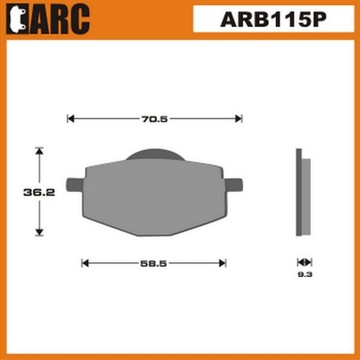 Pads brake ass yamaha xt600 xtz600 tenere, фото