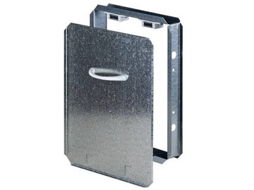 Awenta mmc5 накладка (решетка) оцинкованная метал под плитку дверки 20x25cm, фото