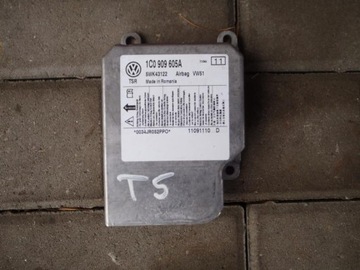 Vw t5 блок датчик подушка безопасности 1c0909605a, фото