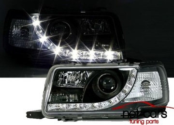 Headlights audi b4 80 91-99 dayline led backlight b, фото