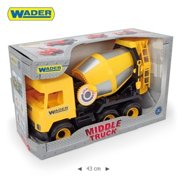 Middle truck. concrete mixer, yellow 32124, фото