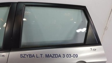 Скло лівих дверей зад mazda3 mazda 3 хетчбек 03 - 09, фото