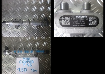 Fuel rail mini cooper f55 2015 1, 5 doors 8511629, фото