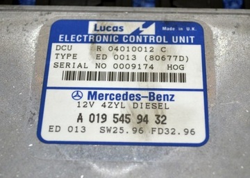 Mercedes w210 дизель контроллер a0195459432 lucas, фото